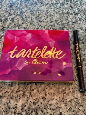 ♥️💖 TARTE Tartlette in Bloom Eyeshadow Palette & Sex Kitten Liquid Eye Liner